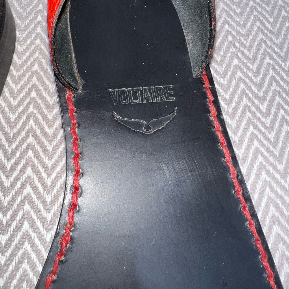 Zadig & Voltaire Alta Croc Embossed Sandals - Picture 3 of 12